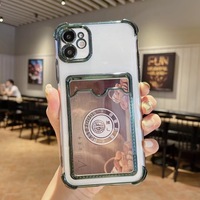 Lovebay-coque de téléphone portable à Sublimation, couverture en TPU avec insertion de verre trempé vierges pour iPhone 12