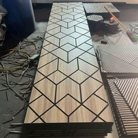 Panneau acoustique rainuré en polyester, panneaux acoustiques professionnels pour salle de conférence, réduction de la réverbération et de l'écho, panneau acoustique PET