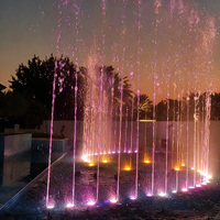Fontaine musicale et dansante extérieure programmable DEWY, en acier inoxydable, garantie 5 ans, 110-230V, pour parc municipal
