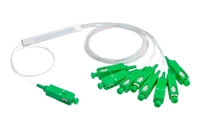 Personnalisation d Usine 1x8 1M SC APC Fibre Optique PLC Splitter Steel Tube Cable PLC Splitter