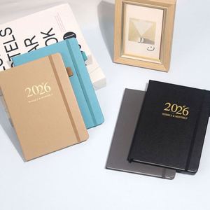 2026 Custom A5 PU Leather Journal <b>Notebook</b> Hardcover Annual <b>Diary</b> Agenda Daily - Product Image 4