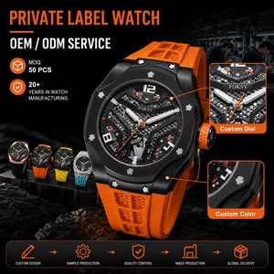 <span class=keywords><strong>Orologi</strong></span> <span class=keywords><strong>di</strong></span> Lusso da Uomo Personalizzati Orologio Scheletrato con Logo Cinturino in Silicone Orologio da Polso Meccanico Impermeabile 5Atm Orologio Automatico da Uomo - Product Image 1