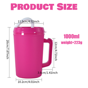 Tazza di plastica riutilizzabile estiva personalizzata <span class=keywords><strong>per</strong></span> festa in spiaggia 22oz 34oz caffè da viaggio mega tazza tazza tazza a doppia parete isolata tazza fredda <span class=keywords><strong>per</strong></span> camionista - Product Image 4