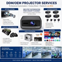 Projecteur Q13W V660 à puce 8 cœurs, directement de l'usine, avec logo personnalisé, compatible Full 4K, Smart Android, pour home cinéma