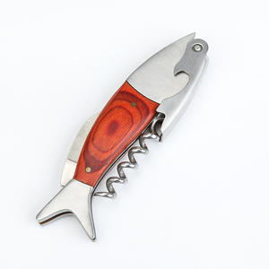 Sacacorchos de Acero Inoxidable con Forma de Pez, Abridor de Botellas de Vino y Cerveza, Diseño Creativo, 12.7 cm, Hecho en Yangjiang - Product Image 1