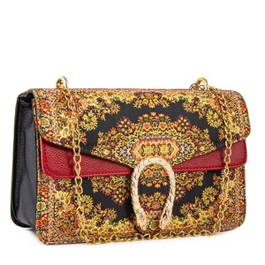 Bolso de cadena bohemio para mujer, de cuero de imitación, alfombra turca, de recuerdo - Product Image 2