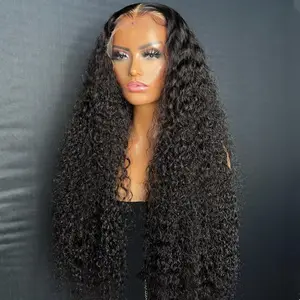 पारदर्शी फीता 100% मानव बाल प्राकृतिक काले पानी की लहर wigs मिंक वर्जिन ब्राजील के बाल wigs विक्रेता बंद करने और सामने विग