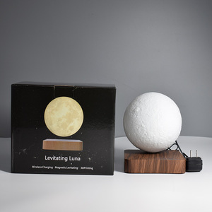 Creatieve <span class=keywords><strong>3d</strong></span> Magnetische Zwevende Maan Slimme <span class=keywords><strong>Lamp</strong></span> Zwevende Maan Cadeau Tafellamp - Product Image 6