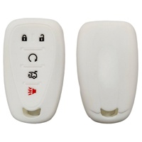Étui de clé de voiture en silicone haut de gamme, sac de clé de voiture pour Chevrolet Malibu XL, télécommande 5 boutons, Explorer, Equinox