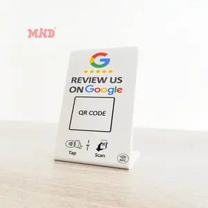 google review nfc stand qr code table display stand hub table tent review