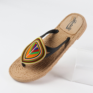 Sandales plates d'été pour femmes, style bohème d'Asie du Sud-Est, respirantes, antidérapantes et douces - Product Image 6