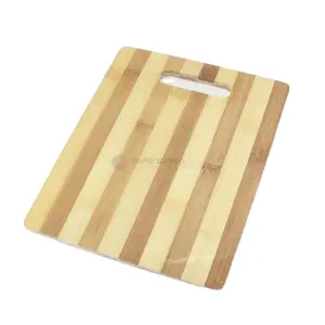 Good Quality Eco-Friendly Kitchen Useful Multifunction Stripe Design Bamboo Wood Cutting Board