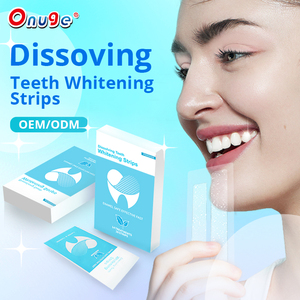 Sbiancamento dei denti 5d fai-da-te 6 hp gel secco adesivo bianco dissoluzione etichetta privata cura orale strisce sbiancanti per denti - Product Image 5