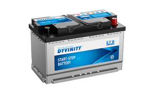 Batteries au plomb DYVINTY 6-QTPE-75 (58043) 12V 79Ah EFB <span class=keywords><strong>Batterie</strong></span> automobile Start-stop 840CCA Garantie 12 ans - Product Image 2