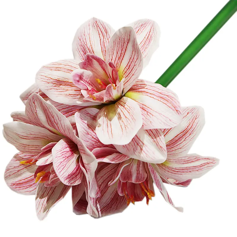 2023 कृत्रिम क्लिविया फूल दुल्हन शादी की पार्टी नकली फूल उद्यान सजावट DIY कृत्रिम फूल गृह सजावट का गुलदस्ता