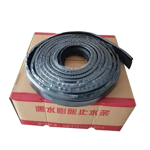 Hydrophilic bentonite expansion rubber water stop rod for concrete joint