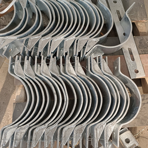 Feuerverzinkte Mastklemmen für Strommasten, Rostschutz-Zinkbeschichtete Abspannseilklammern, Verzinkte Stangenklemmen - Product Image 3