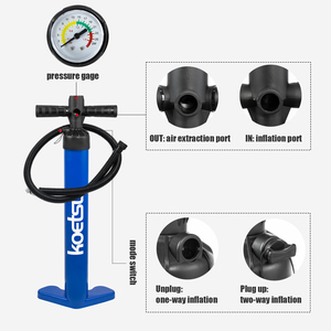 KOETSU Pompe à main à double <span class=keywords><strong>action</strong></span> haute efficacité-Manomètre léger et précis, adapté au <span class=keywords><strong>kayak</strong></span> <span class=keywords><strong>gonflable</strong></span> - Product Image 5