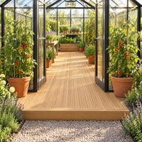 Planches de terrasse WPC silencieuses avec couche amortissante pour les bords des aires de jeux de maternelle et des terrasses communautaires