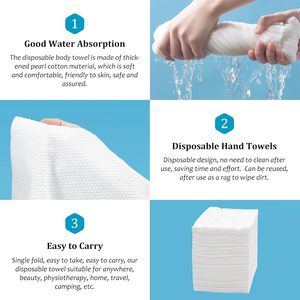 Toallas de baño desechables facial de tela no tejida de secado rápido de amplia aplicación para Hotel viaje salón limpieza toalla comprimida - Product Image 4