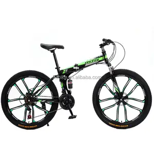 Fábrica Fabricante Stock más barato 24 26 27,5 29 pulgadas acero/6601 aleación de aluminio bicicleta de montaña Bicicletas plegables para adultos