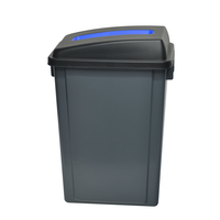 Conception personnalisée Publicité d'intérieur 60l Poubelle en plastique à 3 compartiments pour le recyclage Poubelle de recyclage Poubelle