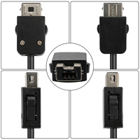 Mando de Juego con Cable Compatible con la Consola Retro MINI NES Classic Edition Roja y Blanca