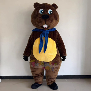 Costumi Mascotte Personalizzati di Animali Cartoon, <span class=keywords><strong>Costume</strong></span> da Castoro Marrone Scuro per Adulti, per Feste di Carnevale e Promozioni - Product Image 3