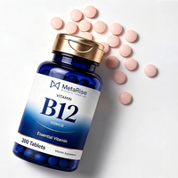 Comprimés de Vitamine B12 RICHTEK 100mcg, Végétaliens, Sans OGM, Sans Gluten, Complément Énergétique pour Hommes