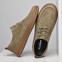 Chaussures décontractées pour hommes 2025 – Baskets en cuir tendance, respirantes, de haute qualité, avec logo personnalisé, style chunky
