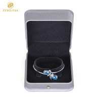 Boîtes d'emballage de luxe en velours Zebo pour bagues de mariage, bracelets, colliers - Rangement portable sur mesure