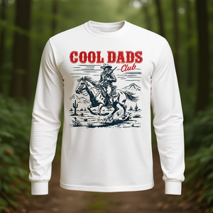 Cool Dads Club T-shirt à manches longues rétro Western Cowboy - Product Image 3