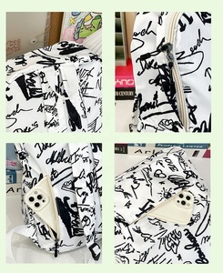 Phụ Nữ Hiện Đại Của Ba Lô Thời Trang Graffiti In Ấn Du Lịch Bình Thường Học Sinh Tuổi Teen Trường Túi Nhật Bản Tối Giản Máy Tính Ba Lô - Product Image 3