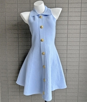 Robe Courte Tricotée Sans Manches Taille Haute pour Femme – Qualité Supérieure, Luxe, Élégance Mondaine, Coupe Ajustée – Vente en Gros