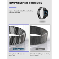 Bracelet de montre en acier inoxydable de luxe pour Apple 38/40/41/42/44/45/49 mm, bracelet de montre intelligente pour homme pour Iwatch 11 10 9 8 7 6 5 4 3 2 Ultra