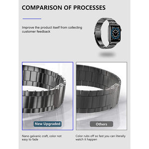 Correa de Reloj de Acero Inoxidable de Lujo para Apple 38/40/41/42/44/45/49mm, Correa de Reloj Inteligente para Hombre para <span class=keywords><strong>Iwatch</strong></span> 11 10 9 8 7 6 5 4 3 2 Ultra - Product Image 4