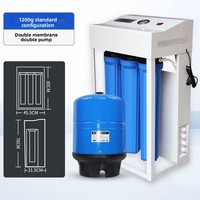 Prix de gros 400 600 800 GPD Purificateur d'eau commercial à osmose inverse électrique à grand débit Système de filtration d'eau domestique