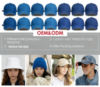 Casquette anti-radiation en tissu métallique Faraday pour la protection CEM - Grande Vente