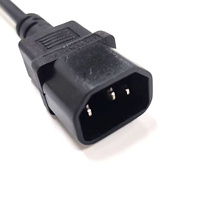 Câble d'alimentation de rallonge de prise secteur IEC C14 vers IEC C15 10A 250V pour ordinateur, PDU, serveurs