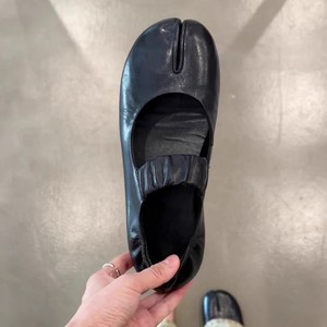 Women's Retro-Style Mary Jane Flats: Personalized Minimalist Toe-<b>Ring</b> Open-Back Slip-Ons Daily Wear with Dresses - Product Image 3