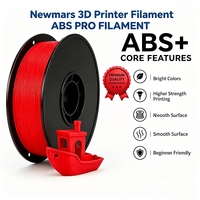 Filamento de Impresión ABS/ASA Newmars3dp de 1.75mm y 1kg, Bobina Negra para Modelos de Aviones, Sin Obstrucciones, Resistente a la Intemperie, para Impresoras 3D FDM