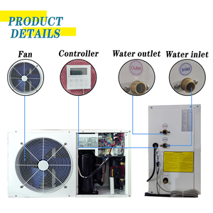 เครื่องทำน้ำร้อนแบบปั๊มความร้อน R410a 150 ลิตร ระบบหมุนเวียนน้ำแบบแยกส่วน สำหรับใช้ในบ้าน โรงแรม รถยนต์ และกลางแจ้ง - Product Image 5