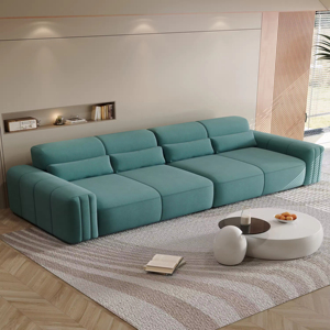 Sofá Tapizado Suave, Muebles Modernos para Sala de Estar, Sofá de Tela de Terciopelo, Diseño Minimalista Popular para el Hogar - Product Image 4