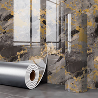 Papel Tapiz Autoadhesivo de Vinilo PVC Impermeable, Rollo de Papel Tapiz Moderno, Insonorizante y Aislante Térmico para Comedor, Gimnasio, Hospital
