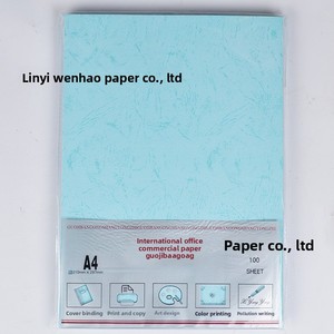 กระดาษปกสมุด<span class=keywords><strong>จินดา</strong></span> รูปทรงสี่เหลี่ยมผืนผ้า ขนาด A4 ลายหนังเทียม 160 กรัม สองหน้า หลายสี ใช้ได้หลากหลาย สำหรับเข้าเล่มเอกสารสำนักงาน - Product Image 4