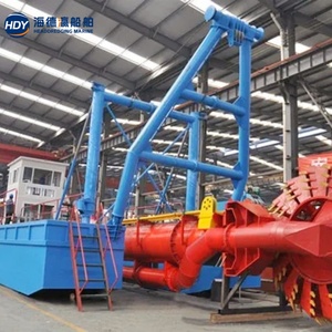 La embarcación de dragado de oro tipo basculante con ruedas se utiliza para terrenos duros en zonas lacustres y fluviales. - Product Image 1