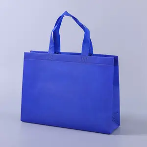 Reciclar bolsa de tecido não tecido para compras, saco de compras personalizado eco friendly reutilizável, sacos impressos personalizados de mercearia com logotipo