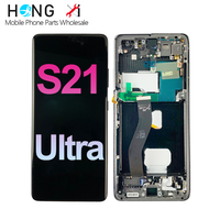 Pantalla LCD para Samsung Galaxy S21 5G Ultra, LCD Original para Samsung S21 Ultra, Pantalla OLED para Samsung S21 Ultra, Repuesto de Pantalla