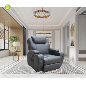 Poltrona Anji Multifunzionale Moderna per Soggiorno con Cuscino Alto, Estensibile, <span class=keywords><strong>Telecomando</strong></span>, in Pelle PU e Portabicchieri - Product Image 3