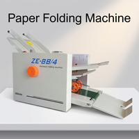 Machine à plier le papier automatique de bureau ZE-8B/4 à haute efficacité, directement de l'usine, pour manuel d'instructions, dépliant, brochure